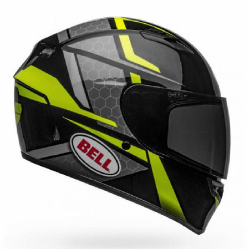 Bell Qualifier Flare Gloss Black Fluorescent Yellow Full Face Helmet