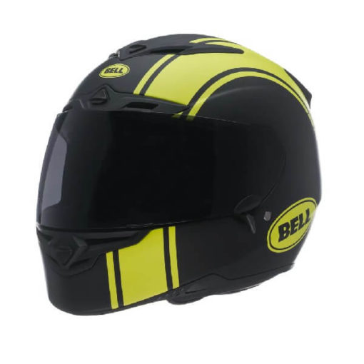 Bell RS 1 Liner Hi Viz Matt Black Fluorescent Yellow Full Face Helmet