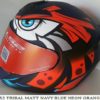 LS2 FF352 Tribal Matt Black Blue Fluorescent Orange Full Face Helmet
