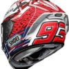 Shoei X Spirit III Marquez 5 Gloss Red White Blue Full Face Helmet 1