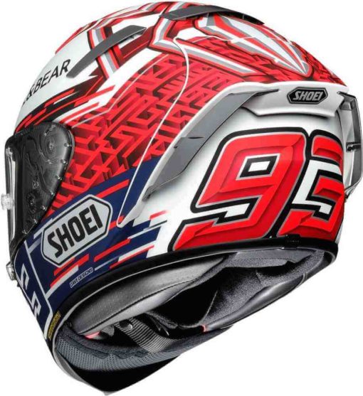 Shoei X Spirit III Marquez 5 Gloss Red White Blue Full Face Helmet 1