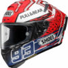 Shoei X Spirit III Marquez 5 Gloss Red White Blue Full Face Helmet