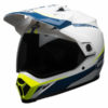 Bell MX 9 Adventure MIPS Torch White Blue Yellow Dual Sport Helmet