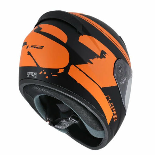 LS2 FF352 Bulky Matt Black Orange Full Face Helmet 1