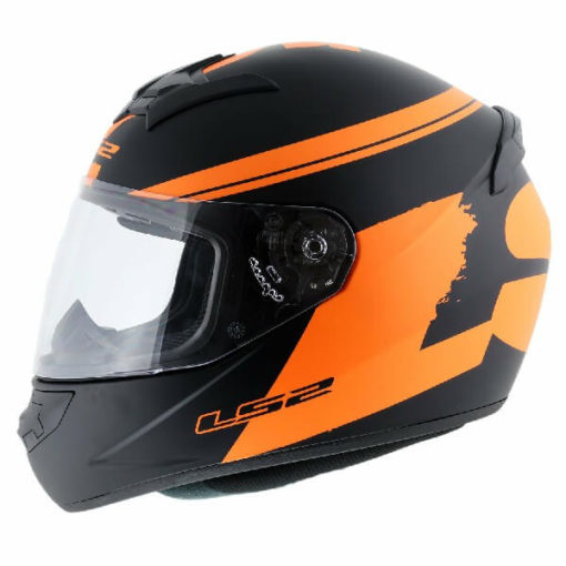 LS2 FF352 Bulky Matt Black Orange Full Face Helmet