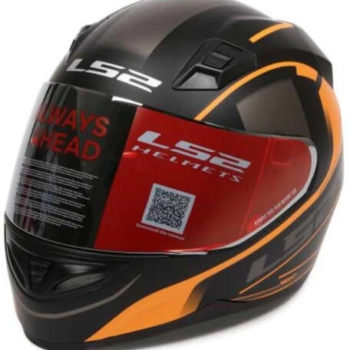 LS2 FF391 Night Breaker Matt Black Orange Full Face Helmet