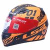 LS2 FF391 Tokyo Matt Black Orange Full Face Helmet