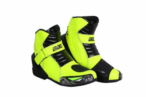 BBG Half Black Fluorescent Yellow Riding Boots 2