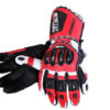 BBG Red Full Gauntlet Leather Riding Gloves