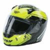 Fly Racing Revolt FS Patriot Gloss Black Hi Viz Fluorescent Yellow Full Face Helmet
