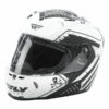 Fly Racing Revolt FS Patriot Matt White Black Full Face Helmet