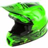 Fly Racing Toxin MIPS Embargo Gloss Green Black Motocross Helmet