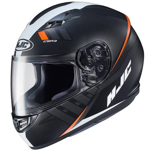 HJC CS 15 Space MC7SF Matt Black White Orange Full Face Helmet