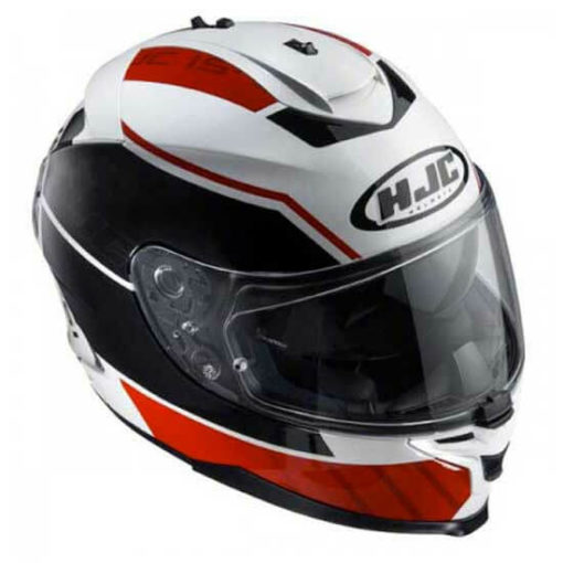 HJC IS 17 Trident MC1 Matt White Red Black Full Face Helmet