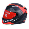 LS2 FF320 Axis Matt Black Red Full Face Helmet