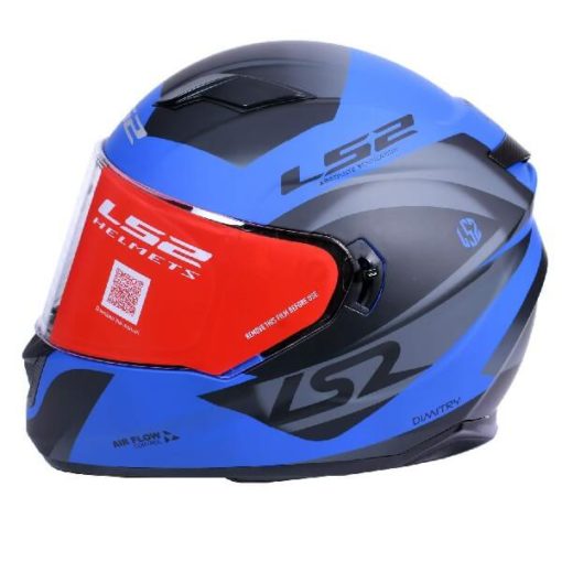 LS2 FF320 Damitry Matt Blue Black Full Face Helmet