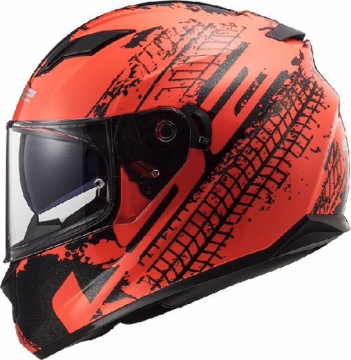 LS2 FF320 Stream Evo Lava Matt Fluorescent Orange Full Face Helmet