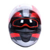 LS2 FF320 Trepid Matt Grey Red Full Face Helmet 1