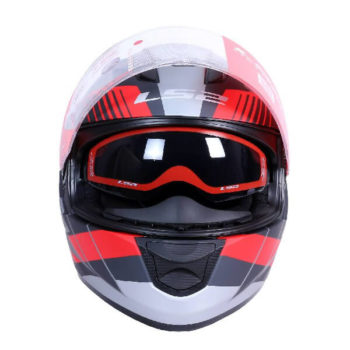 LS2 FF320 Trepid Matt Grey Red Full Face Helmet 1