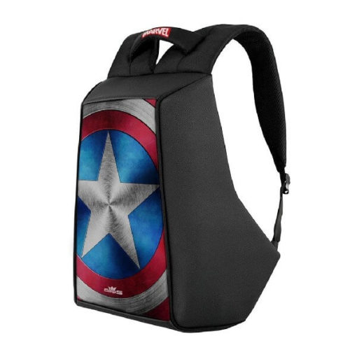 RoadGods Ghost Captain America Shield Black Backpack 2