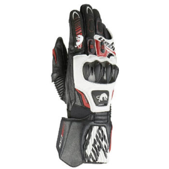 Furygan FIT R2 Black White Red Riding Gloves