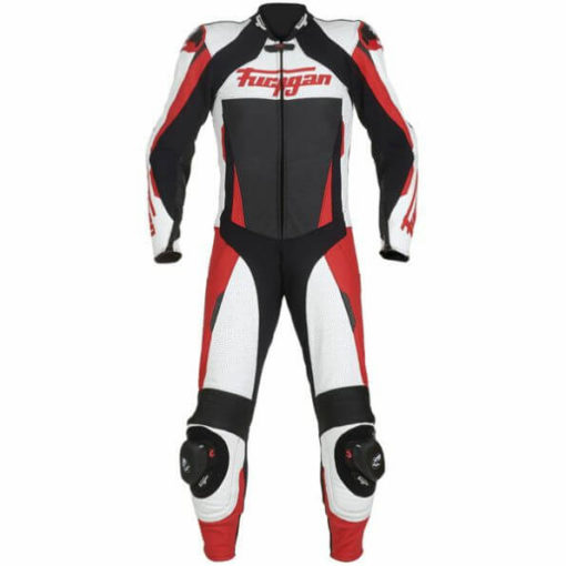 Furygan Full Apex Perforated Black White Red Suit