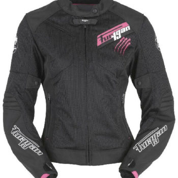 Furygan Pantha Lady Vented Black Pink Riding Jacket