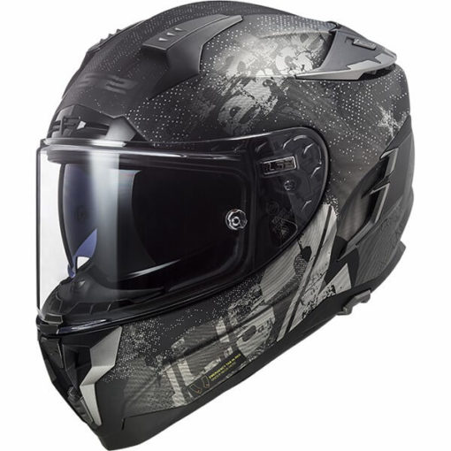 LS2 FF327 Challenger Flex Matt Black Full Face Helmet