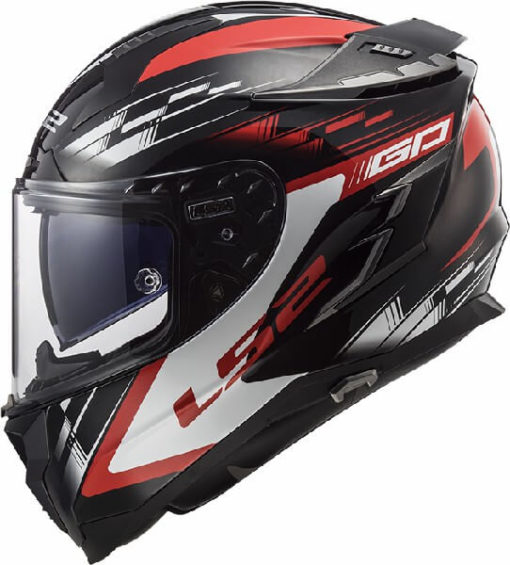 LS2 FF327 Challenger GP Matt Black Red Full Face Helmet