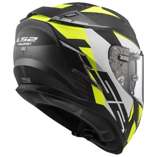 LS2 FF327 Challenger Squadron Matt Black Yellow Full Face Helmet 1