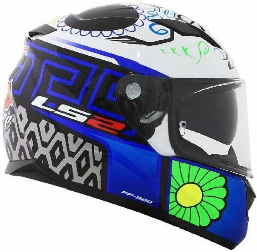 LS2 FF328 Stream Evo Couture Matt Black Blue Full Face Helmet 3