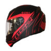 LS2 FF352 Lighter Matt Black Red Full Face Helmet 2019