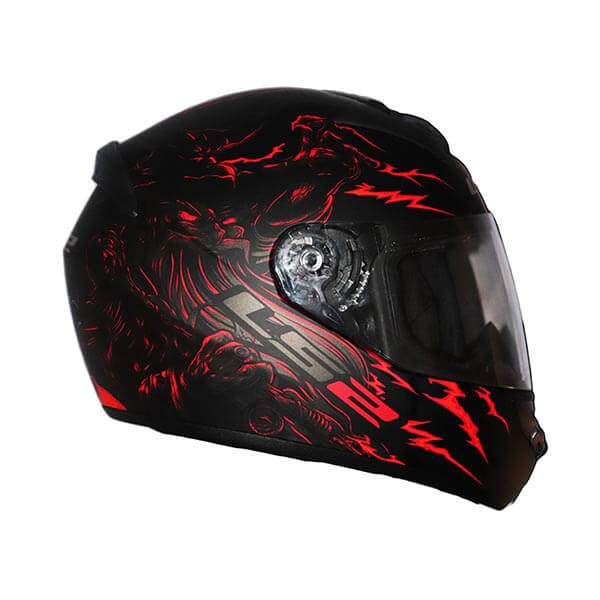 LS2 FF352 Magic Matt Blue Red Full Face Helmet 2