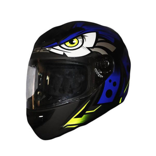 LS2 FF352 Tribal Matt Black Blue Full Face Helmet 2019 3