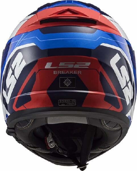 LS2 FF390 Breaker Android Gloss Blue Red Full Face Helmet 1