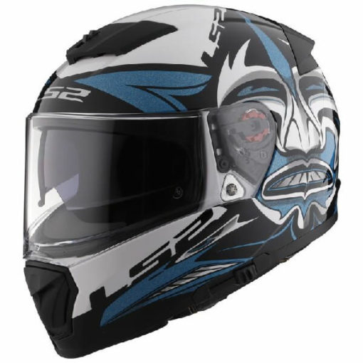 LS2 FF390 Breaker Dark Star Matt Blue White Full Face Helmet