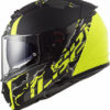 LS2 FF390 Breaker Feline Matt Black Fluorescent Yellow Full Face Helmet