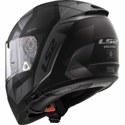 LS2 FF390 Breaker Physics Matt Black Titanium Full Face Helmet 1