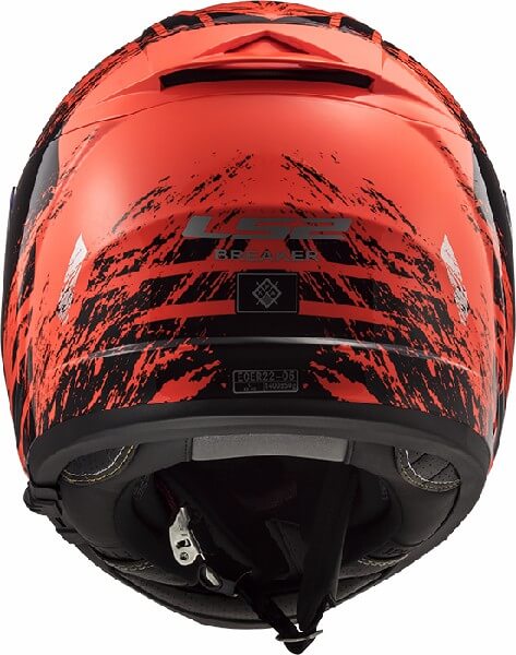 LS2 FF390 Breaker Swat Matt Fluorescent Orange Black Full Face Helmet 1