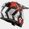 LS2 MX436 Pioneer Extreme Matt Black Red Dual Sport Helmet 1