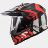 LS2 MX436 Pioneer Extreme Matt Black Red Dual Sport Helmet