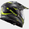 LS2 MX436 Pioneer Ring Matt Black Titanium Hi Viz Yellow Dual Sport Helmet 1