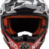 LS2 MX437 Fast Block Matt White Red Motocross Helmet 2