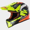 LS2 MX437 Fast Volt Matt Hi Viz Black Orange Motocross Helmet