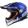 LS2 MX437 Gator Matt Blue Motocross Helmet