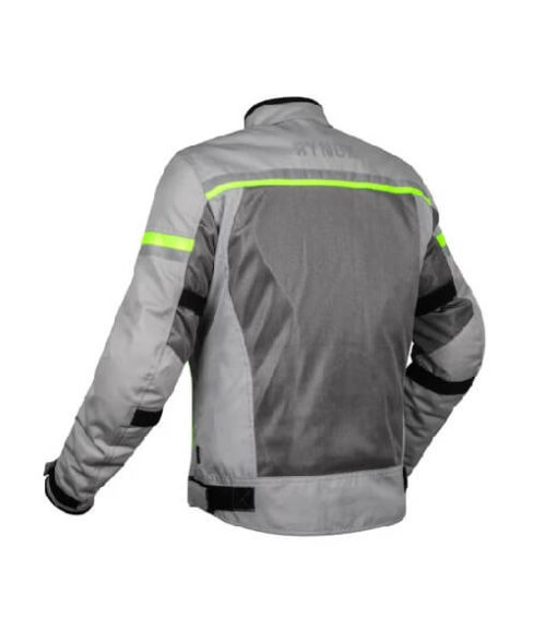 Rynox Air GT 3 Dark Grey Hi Viz Green Riding Jacket 1