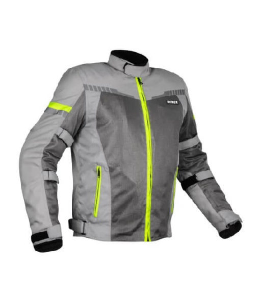 Rynox Air GT 3 Dark Grey Hi Viz Green Riding Jacket