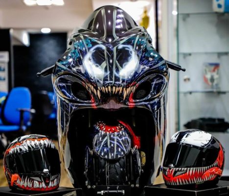 Venom Hayabusa Motorcycle Painted by Custom Elements