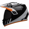 Bell MX 9 Adventure MIPS Dash Gloss Black White Orange Dual Sport Helmet