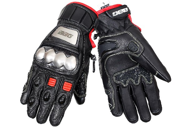 BBG Semi Gauntlet Leather Riding Gloves